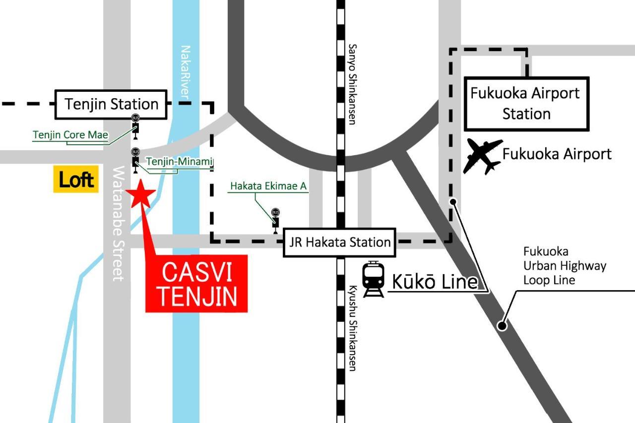Hotel Casvi Tenjin Fukuoka  Ngoại thất bức ảnh